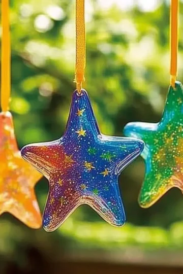 Crayon Star Sun Catchers — A Colorful DIY to Brighten Your Windows! ☀️⭐️ - Savory Splash