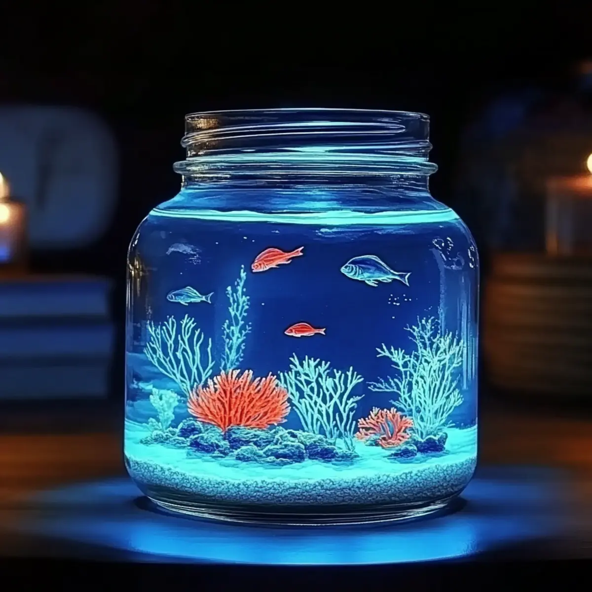 🌊 Glow-in-the-Dark Ocean Jar – A Magical Underwater Craft for Kids! - Savory Splash