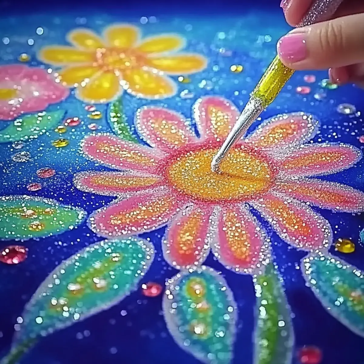 DIY Salt Painting Flowers for Kids – A Magical Art Project They'll Love! - Savory Splash
