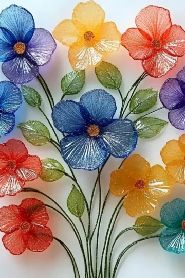 DIY Flowers Salt Painting for Kids – A Magical, Mess-Free Craft to Brighten Any Day! - Savory Splash