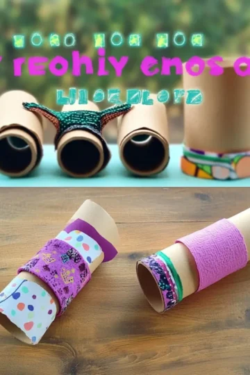 Toilet Paper Roll Binoculars (Easy Craft Idea For Kids)