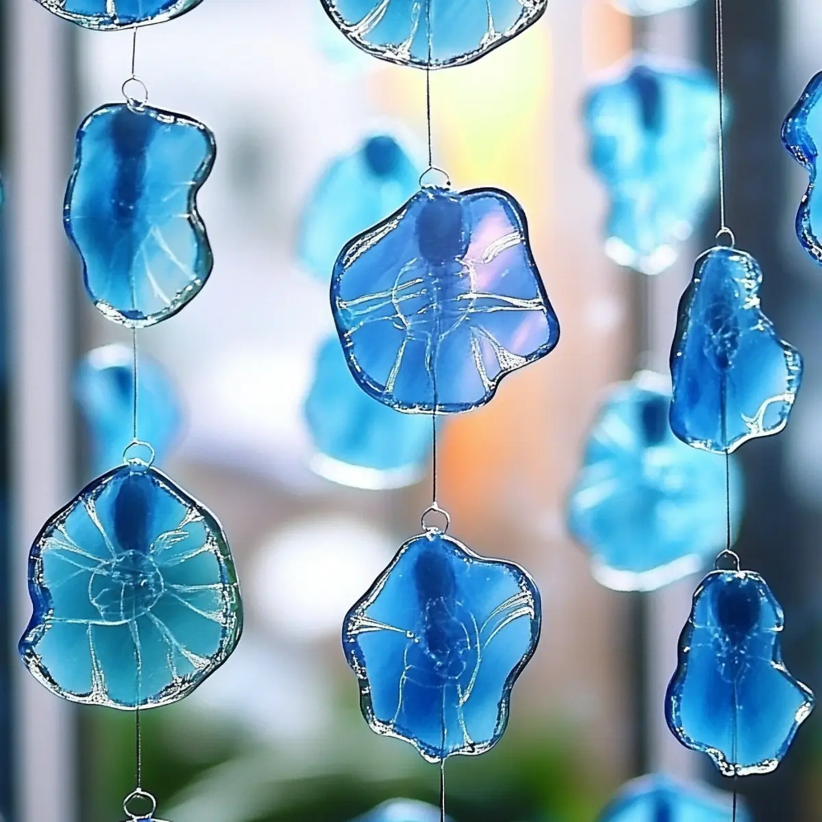 DIY Blue Crayon Suncatchers: Brighten Your Windows with a Splash of Color! - Savory Splash