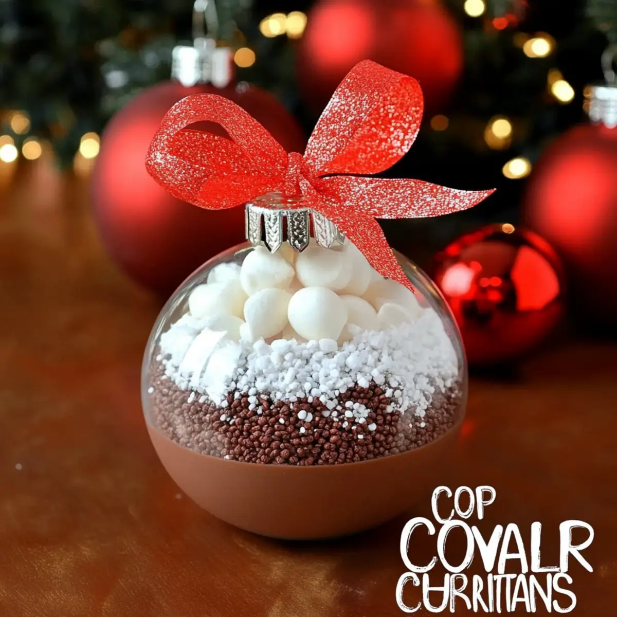 Hot Cocoa Mix Ornaments ~ DIY Homemade Christmas Gift Idea