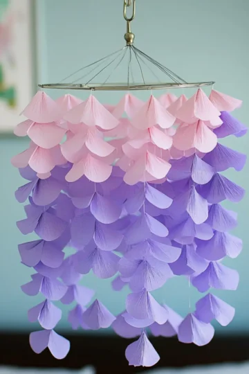 How to Make Crepe Paper Wisteria