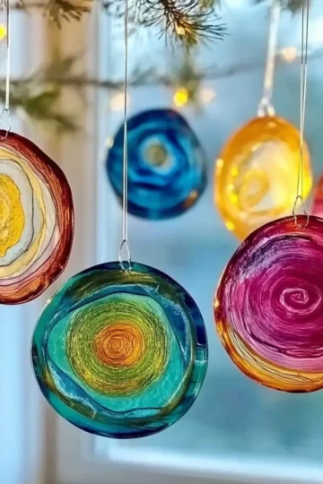DIY Glue Suncatchers
