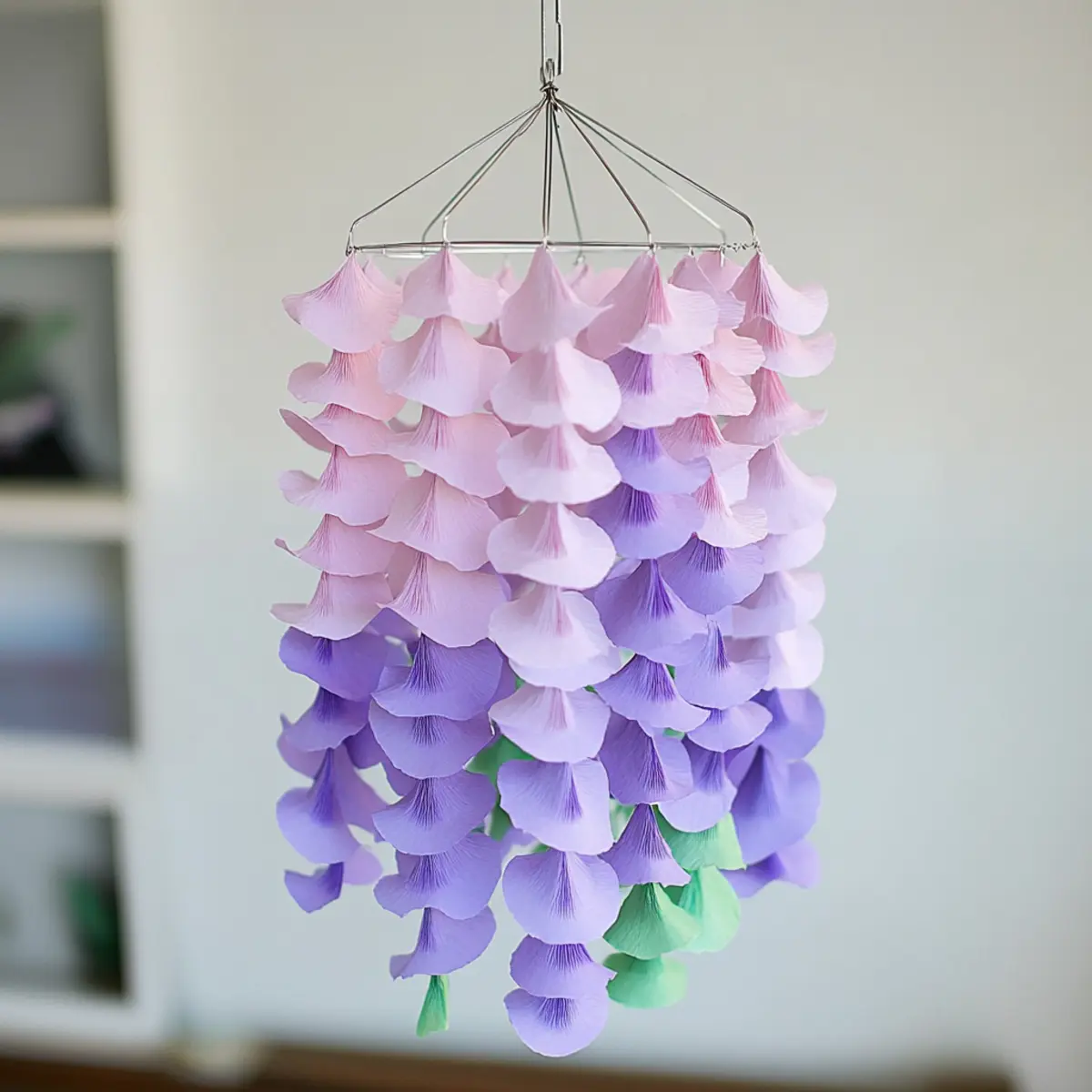 Transform Your Space: How to Make Crepe Paper Wisteria 1