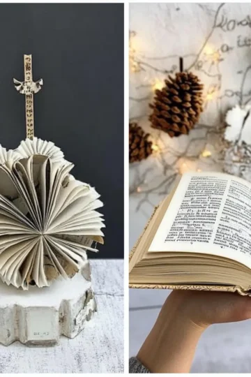 Easy Book Page Crafts For Adults With Tutorials