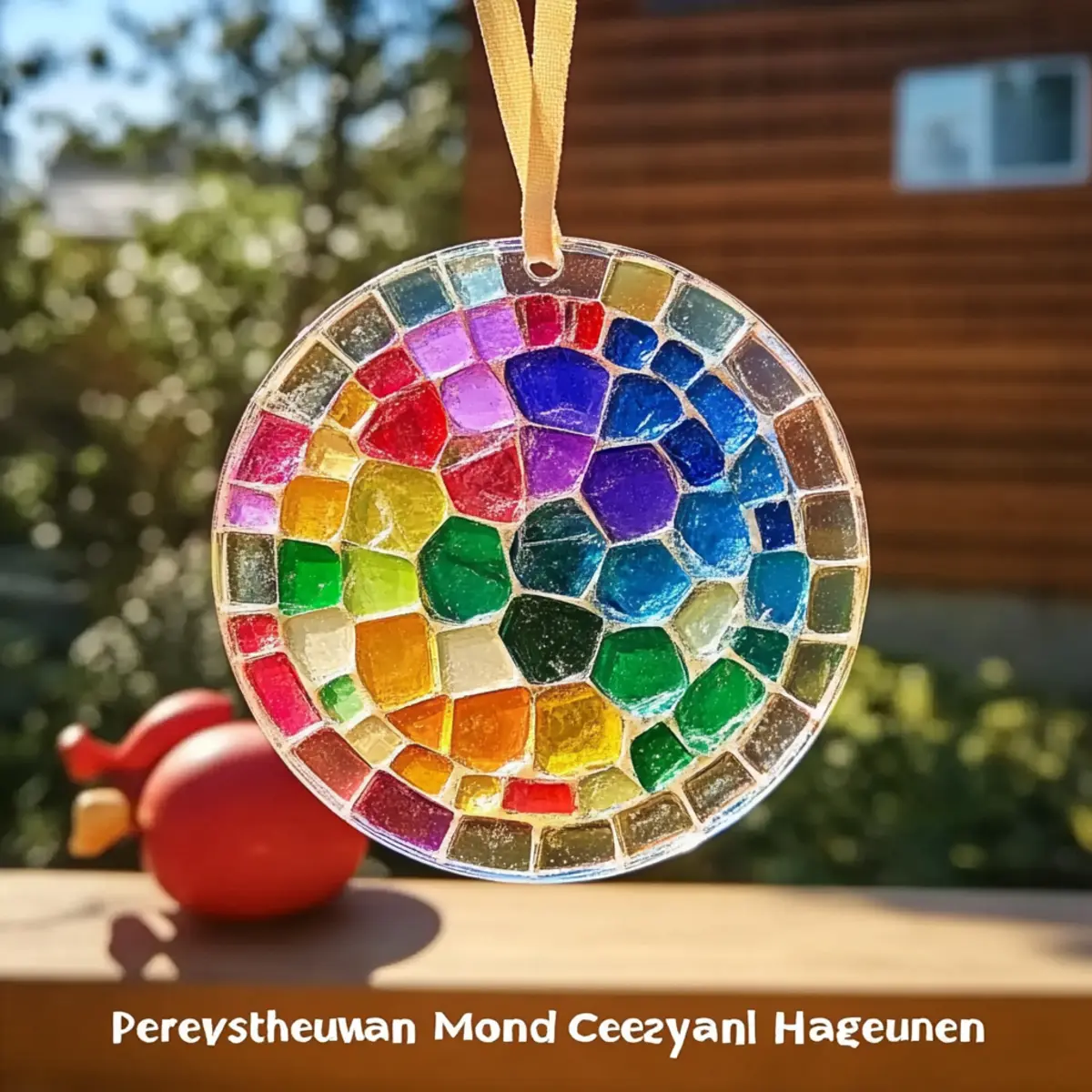 Clear Glue Mosaic Suncatcher Craft