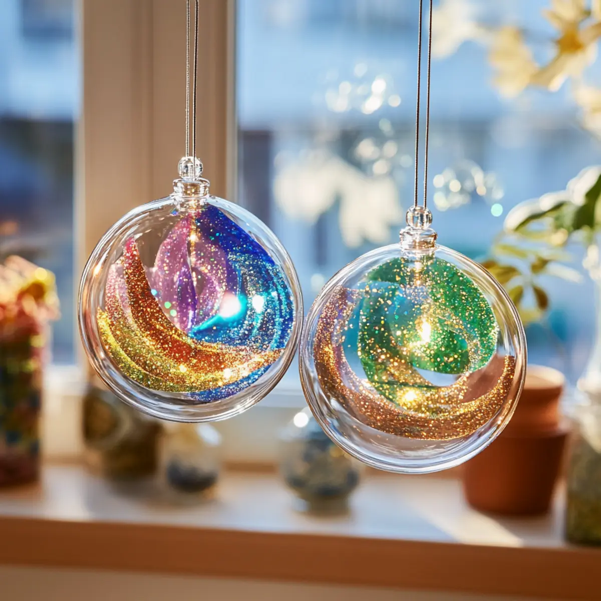 Brighten Your Home: Easy Clear Glue Suncatcher Craft 2