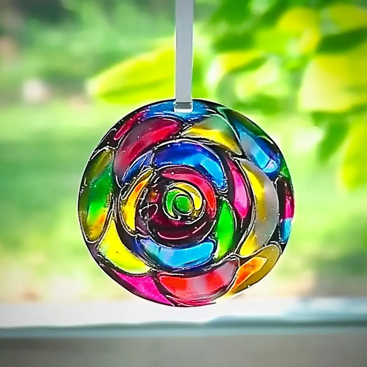 Make Beautiful Clear Glue Suncatchers With Kids Today 3