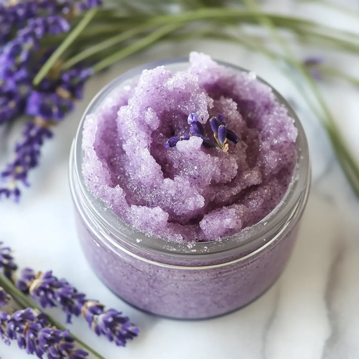 Whipped Lavender Sugar Scrub – 2 Ingredient Recipe
