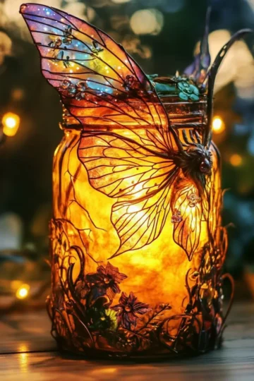 Learn How to Upcycle an Old Jar into a Mystical Fairy Lantern