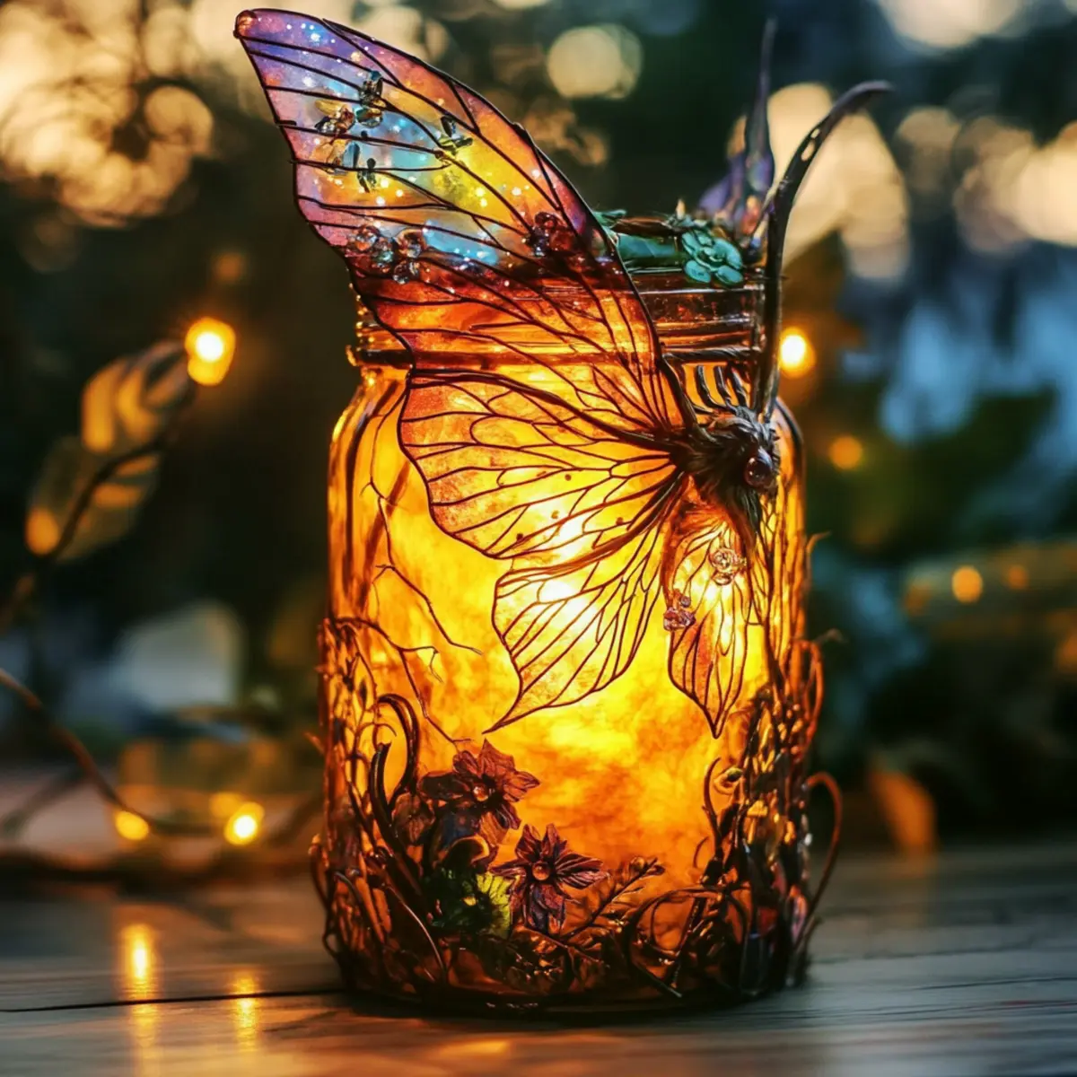 Learn How to Upcycle an Old Jar into a Mystical Fairy Lantern