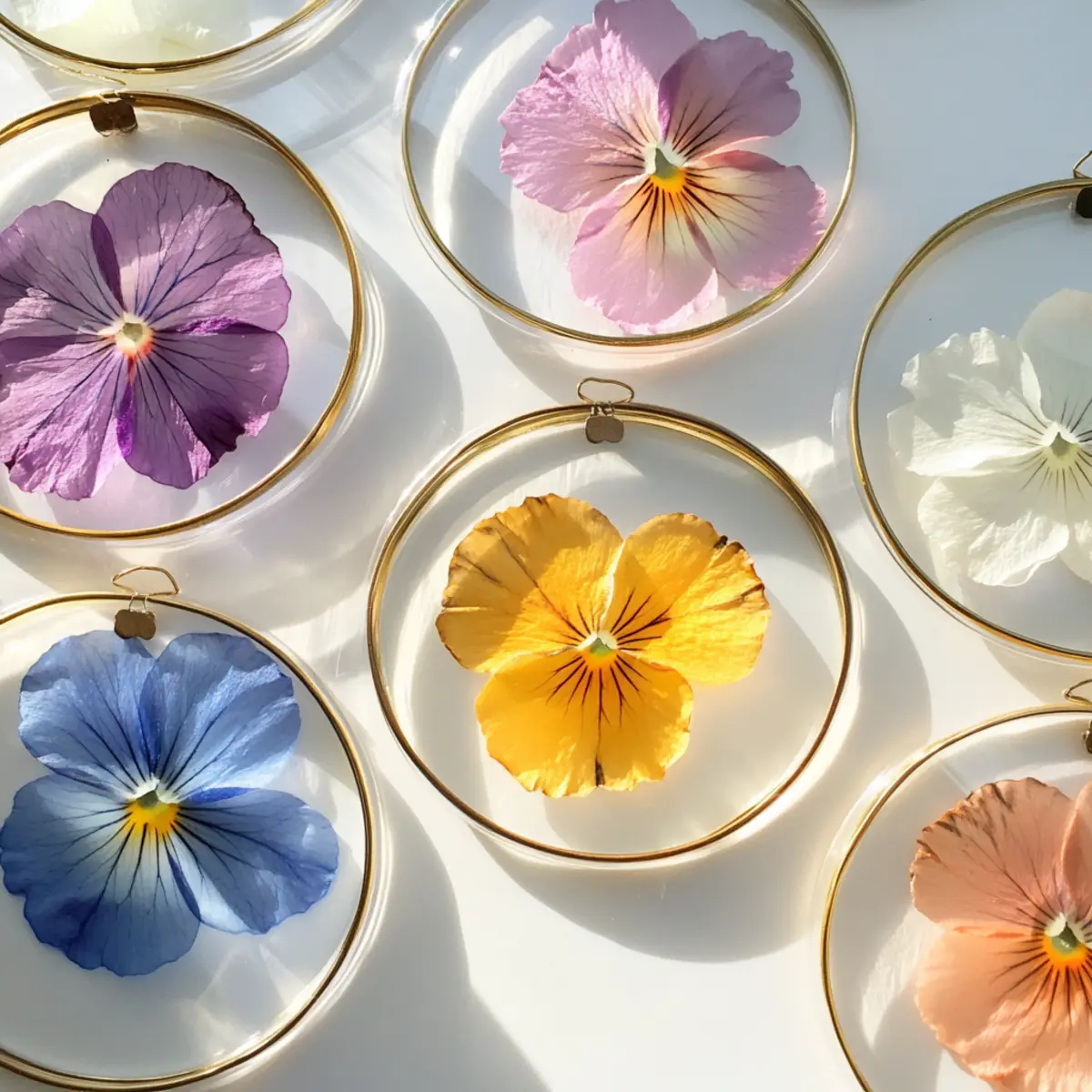 Easy DIY Pressed Flower Suncatcher