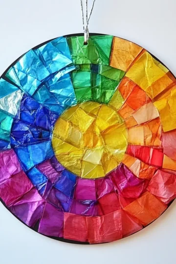 How to Make Tissue Paper Suncatchers