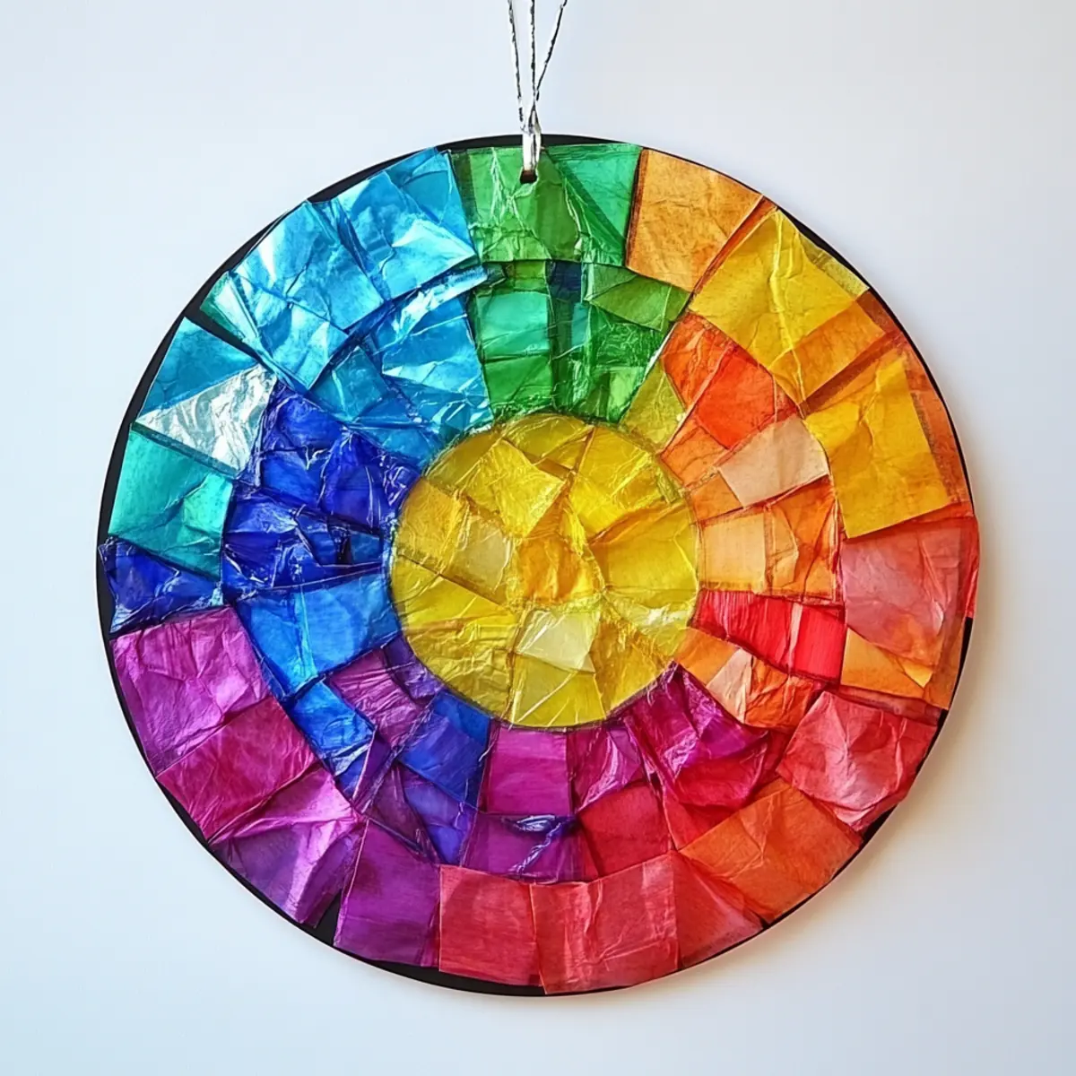 How to Make Tissue Paper Suncatchers