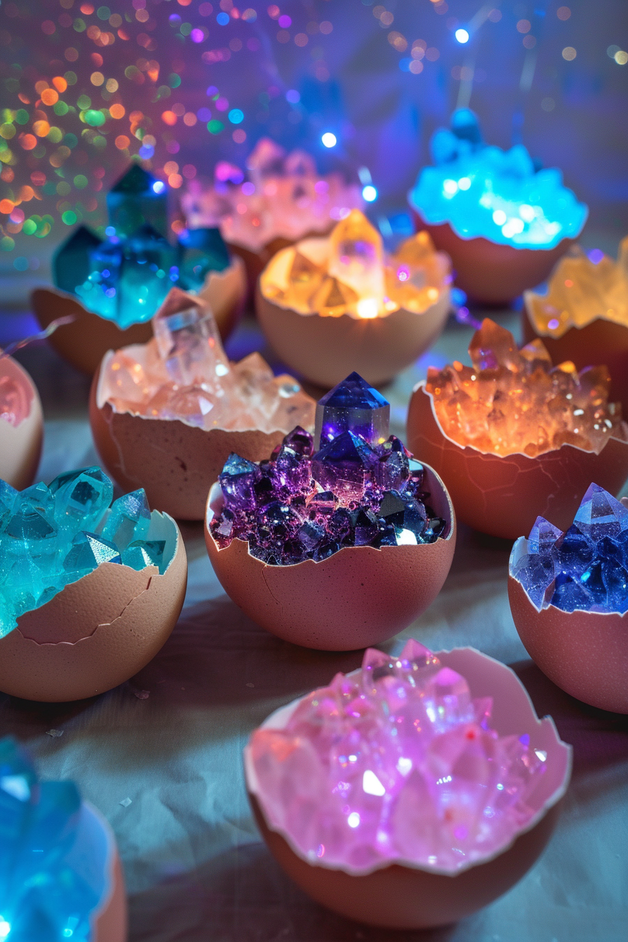 Magical Geodes in Eggshells: A Sparkling DIY Crystal Craft for Kids 3 image 5