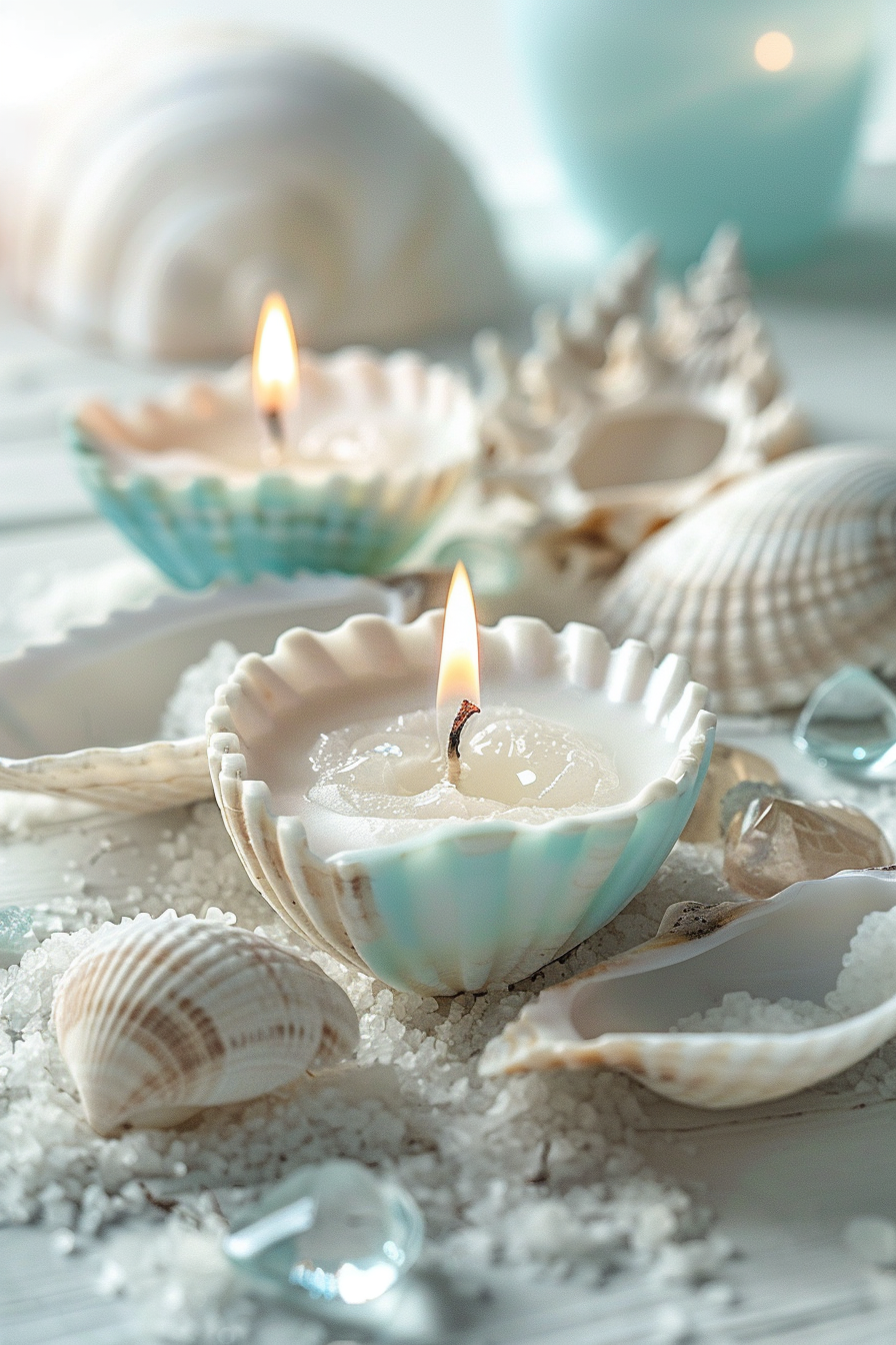 How to Make Seashell Candles 1 u3929625643 DIY seashell candles in natural shells filled wit 85a95ec3 810a 40ff a1cb 8a6b7cc3d326 0