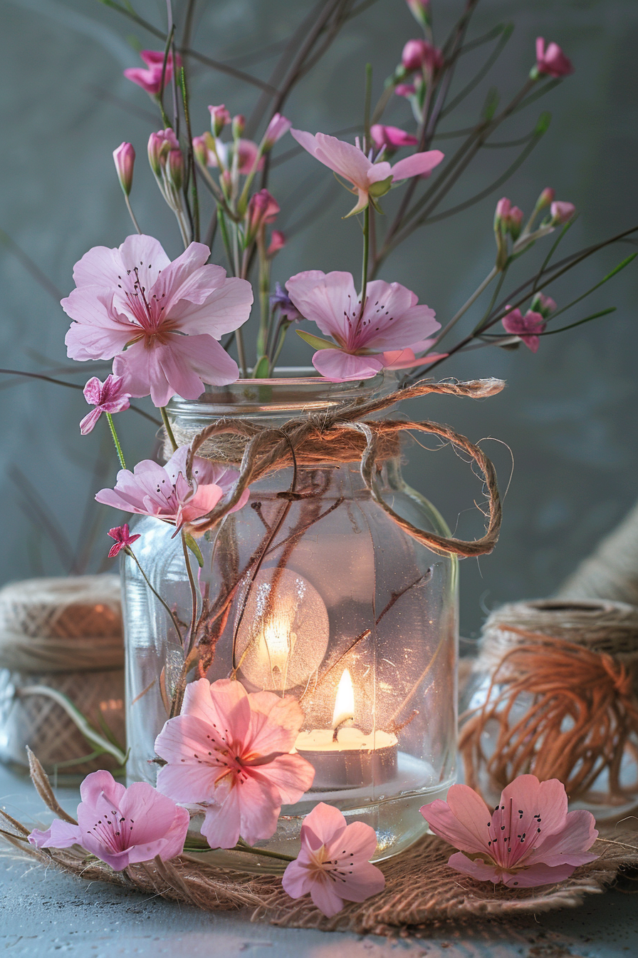 Pressed Flower Lanterns: Easy DIY Glass Jar Craft 1 u3929625643 Elegant pressed flower lantern craft with delicat f0a1679e 27f8 4f3a 97f7 8cbd21ed3da0 2