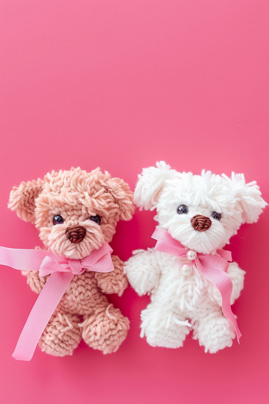 How to Make a Yarn Dog Craft for Beginners 1 u3929625643 Fluffy handmade yarn dogs in white and brown yarn 8528e31e 4d14 46f7 b420 13b142c38729 2