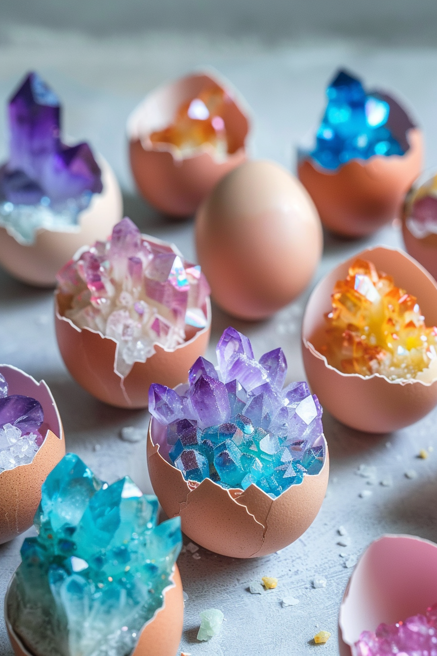 Magical Geodes in Eggshells: A Sparkling DIY Crystal Craft for Kids 2 u3929625643 Magical Geodes in Eggshells with sparkling colorful e78e94fe 9914 49fa 81ed e59c9d1ec94a