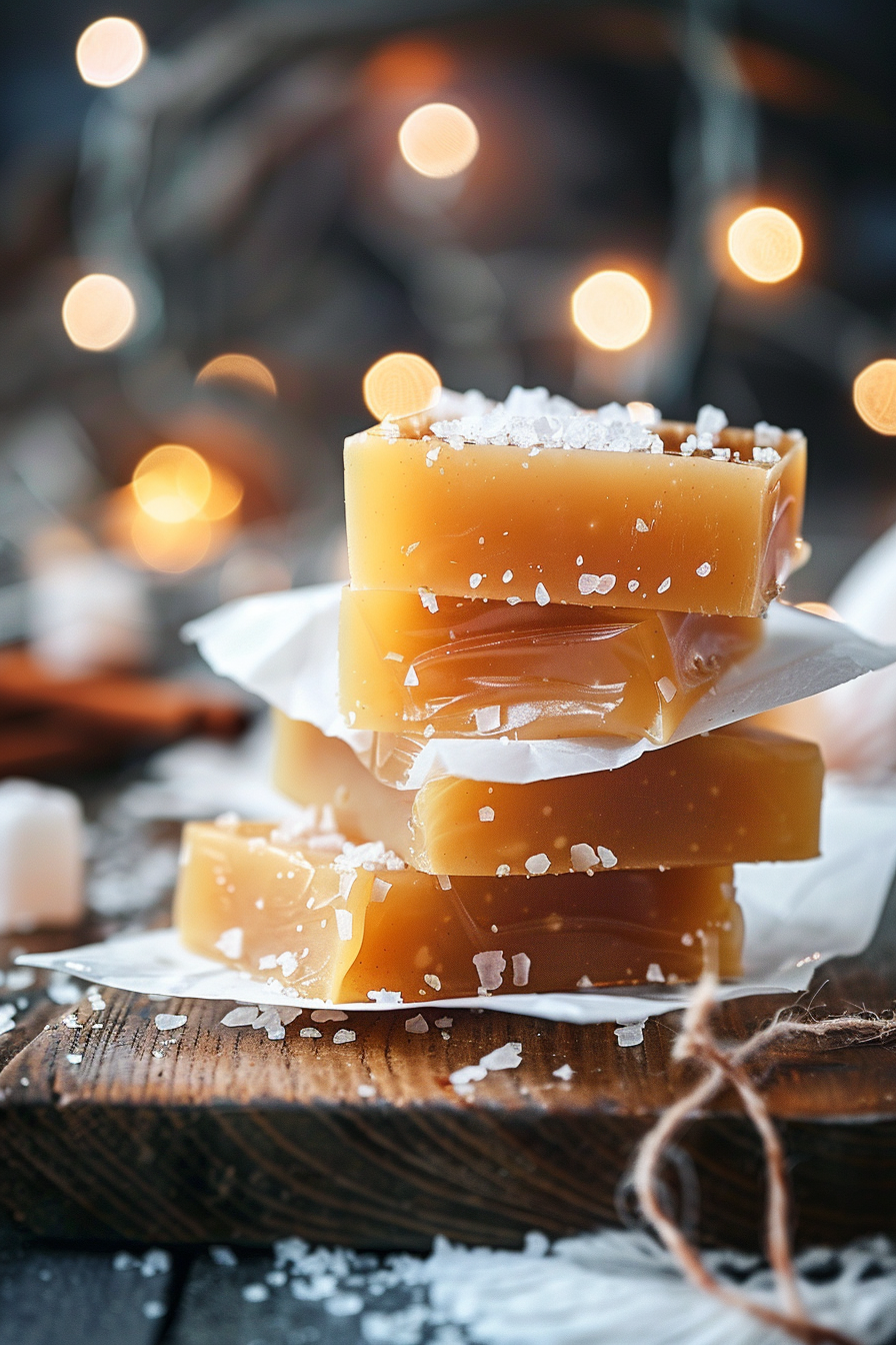 u3929625643 Salted Honey Vanilla Bean Caramels stacked in pa d764ffa1 cfb4 4751 bf44 e9be277a083e 1