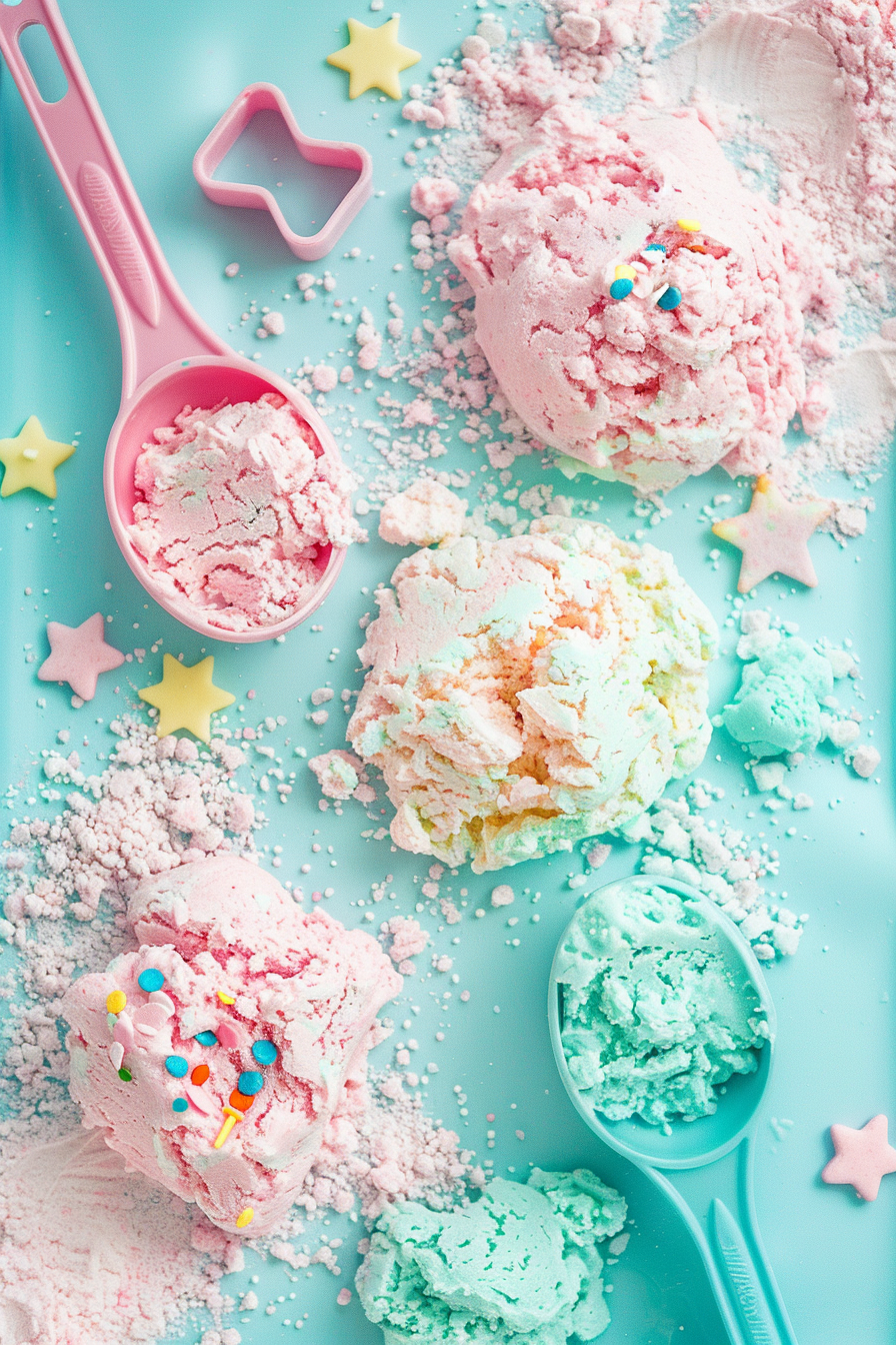u3929625643 Soft fluffy Cloud Dough in pastel colors inside a b15a43c6 b3bc 490c 9ef4 af11ce590742 2