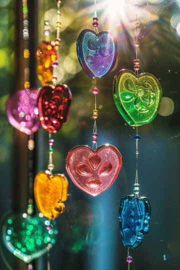 u3929625643 Melted bead suncatchers arranged on a sunlit win cc84a1b7 ee66 4421 a6c9 1f890ea4d12c 3