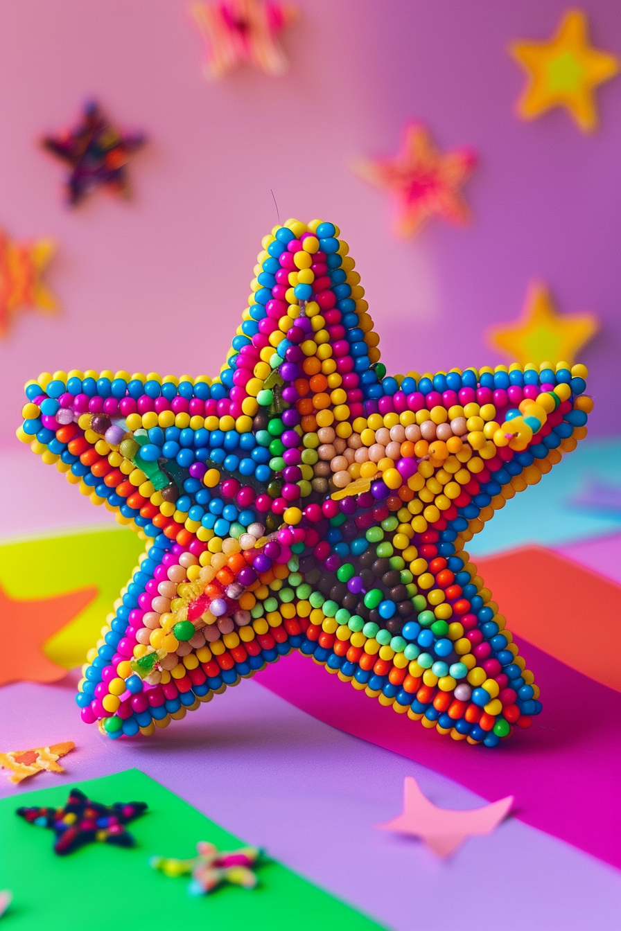 u3929625643 Colorful five point kandi star made from vibrant 2b3d82e2 d117 436b bd44 bb51ffdc9691 0