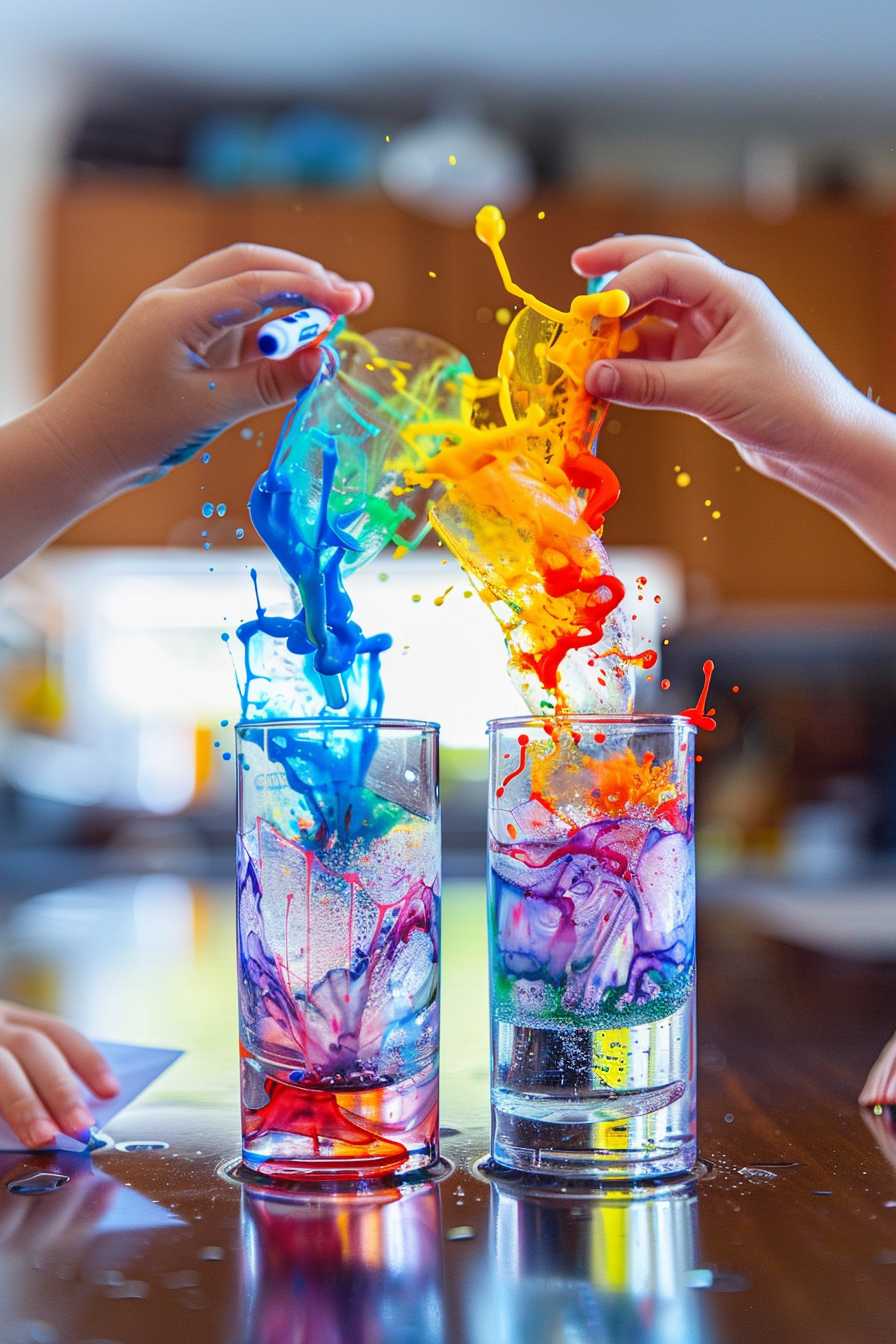 u3929625643 Grow a Rainbow Experiment with colorful marker in 0f0e9cd1 16dd 46dc 97f0 92767531986d 1