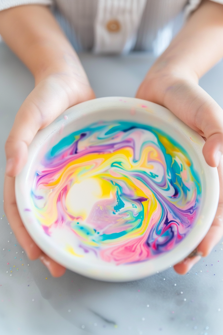 u3929625643 Magic Milk Art Project with vibrant swirling colo 87b5c8c4 7167 4f10 a00f 2574f2981abc 1