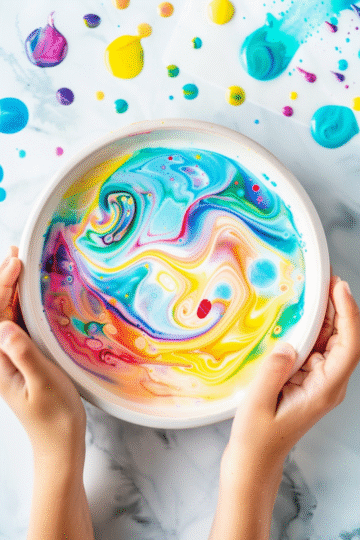 u3929625643 Magic Milk Art Project with vibrant swirling colo 87b5c8c4 7167 4f10 a00f 2574f2981abc 3